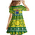 Cook Islands Christmas Family Matching Mermaid Dress and Hawaiian Shirt Santa Beach Meri Kiritimiti LT9 - Wonder Print Shop