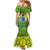 Cook Islands Christmas Family Matching Mermaid Dress and Hawaiian Shirt Santa Beach Meri Kiritimiti LT9 - Wonder Print Shop