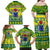 Cook Islands Christmas Family Matching Off Shoulder Maxi Dress and Hawaiian Shirt Santa Beach Meri Kiritimiti LT9 - Wonder Print Shop