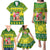 Cook Islands Christmas Family Matching Puletasi Dress and Hawaiian Shirt Santa Beach Meri Kiritimiti - Wonder Print Shop