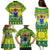 Cook Islands Christmas Family Matching Puletasi Dress and Hawaiian Shirt Santa Beach Meri Kiritimiti - Wonder Print Shop