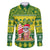 Cook Islands Christmas Family Matching Puletasi Dress and Hawaiian Shirt Santa Beach Meri Kiritimiti - Wonder Print Shop