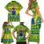 Cook Islands Christmas Family Matching Short Sleeve Bodycon Dress and Hawaiian Shirt Santa Beach Meri Kiritimiti - Wonder Print Shop