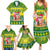 Cook Islands Christmas Family Matching Summer Maxi Dress and Hawaiian Shirt Santa Beach Meri Kiritimiti - Wonder Print Shop