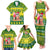 Cook Islands Christmas Family Matching Tank Maxi Dress and Hawaiian Shirt Santa Beach Meri Kiritimiti - Wonder Print Shop