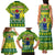 Cook Islands Christmas Family Matching Tank Maxi Dress and Hawaiian Shirt Santa Beach Meri Kiritimiti - Wonder Print Shop