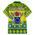 Cook Islands Christmas Family Matching Tank Maxi Dress and Hawaiian Shirt Santa Beach Meri Kiritimiti - Wonder Print Shop