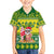 Cook Islands Christmas Family Matching Tank Maxi Dress and Hawaiian Shirt Santa Beach Meri Kiritimiti - Wonder Print Shop