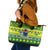 Cook Islands Christmas Leather Tote Bag Santa Beach Meri Kiritimiti - Wonder Print Shop