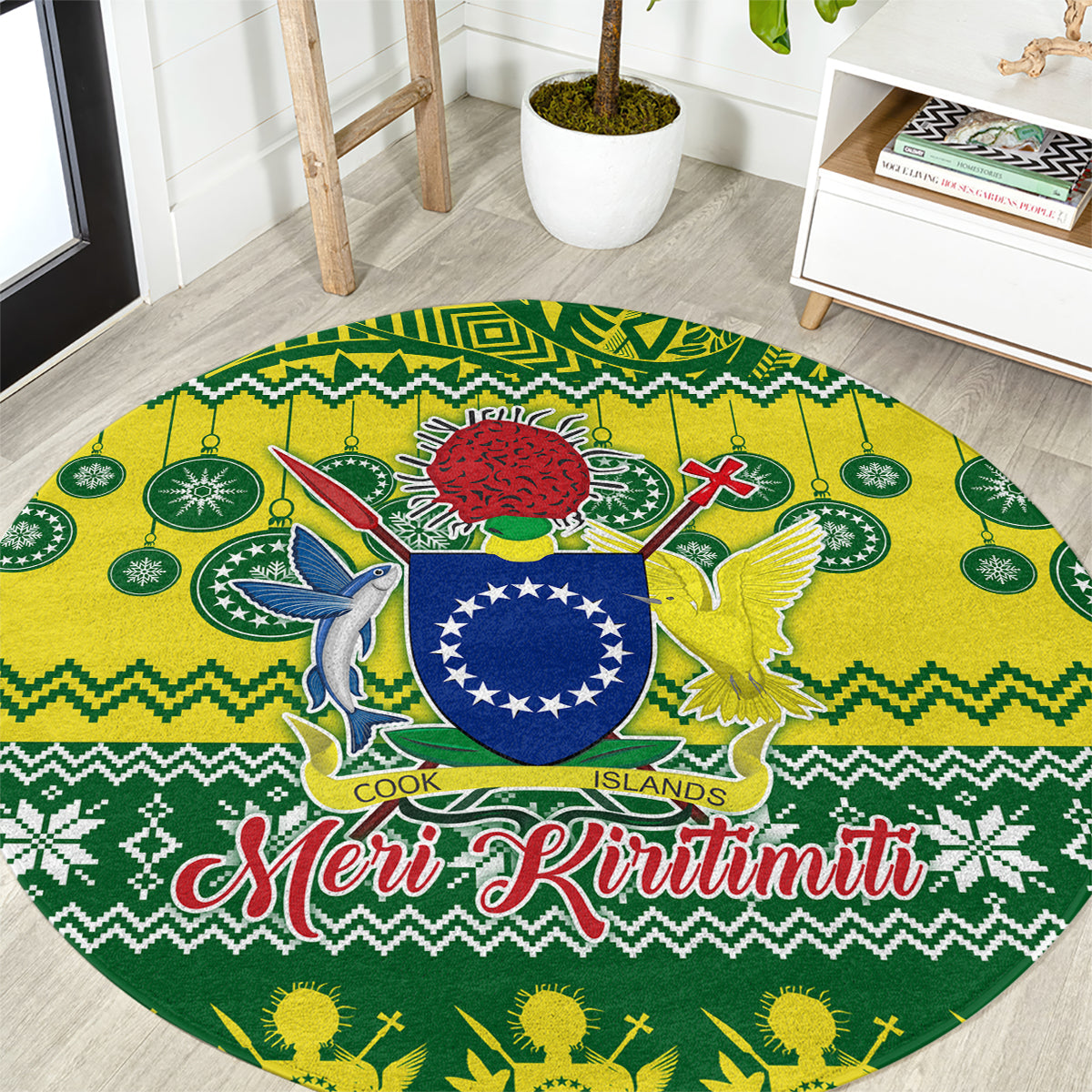 cook-islands-christmas-round-carpet-santa-beach-meri-kiritimiti
