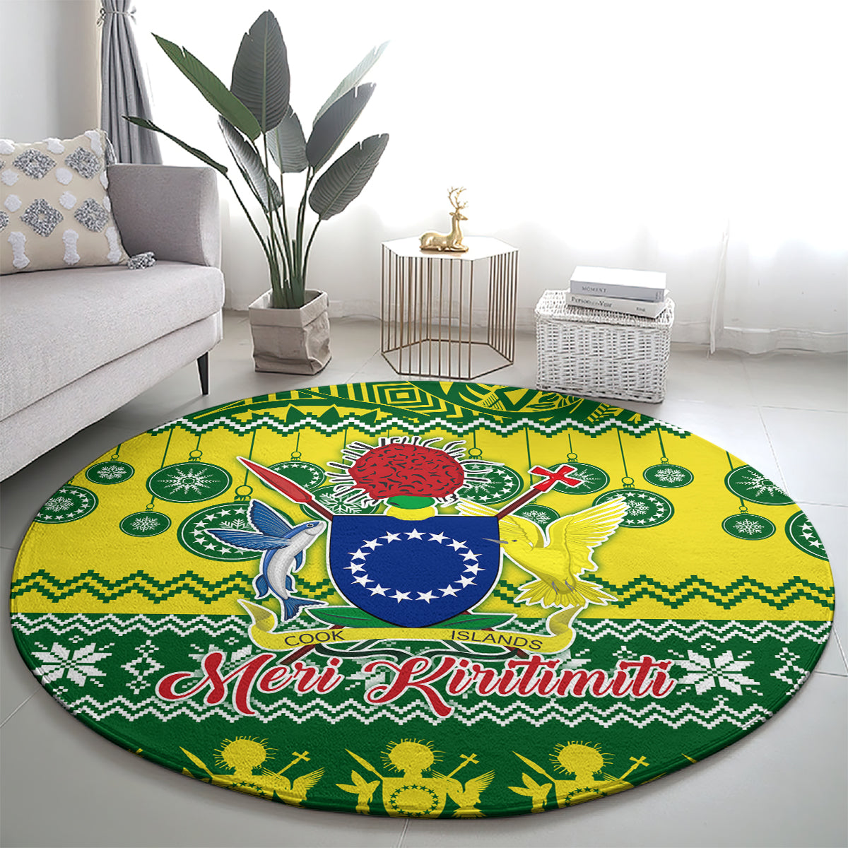 cook-islands-christmas-round-carpet-santa-beach-meri-kiritimiti
