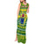 Cook Islands Christmas Tank Maxi Dress Santa Beach Meri Kiritimiti - Wonder Print Shop