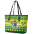 Personalised Cook Islands Christmas Leather Tote Bag Santa Beach Meri Kiritimiti - Wonder Print Shop
