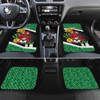 Saint David's Day Personalized Car Mats Green Welsh Dragon Daffodil Sheep Leak - Wonder Print Shop