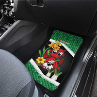 Saint David's Day Personalized Car Mats Green Welsh Dragon Daffodil Sheep Leak - Wonder Print Shop