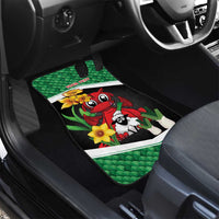 Saint David's Day Personalized Car Mats Green Welsh Dragon Daffodil Sheep Leak - Wonder Print Shop