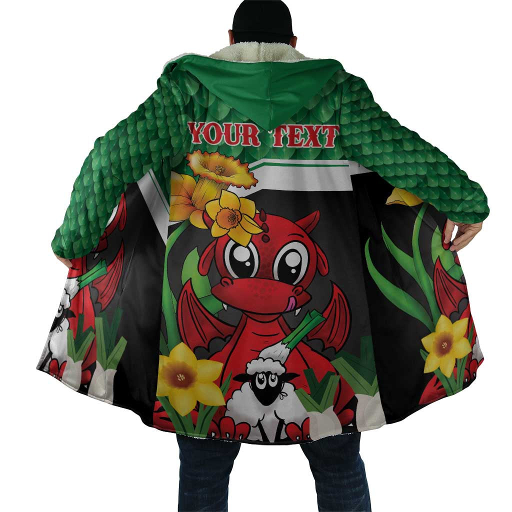 Saint David's Day Personalized Cloak Green Welsh Dragon Daffodil Sheep Leak - Wonder Print Shop