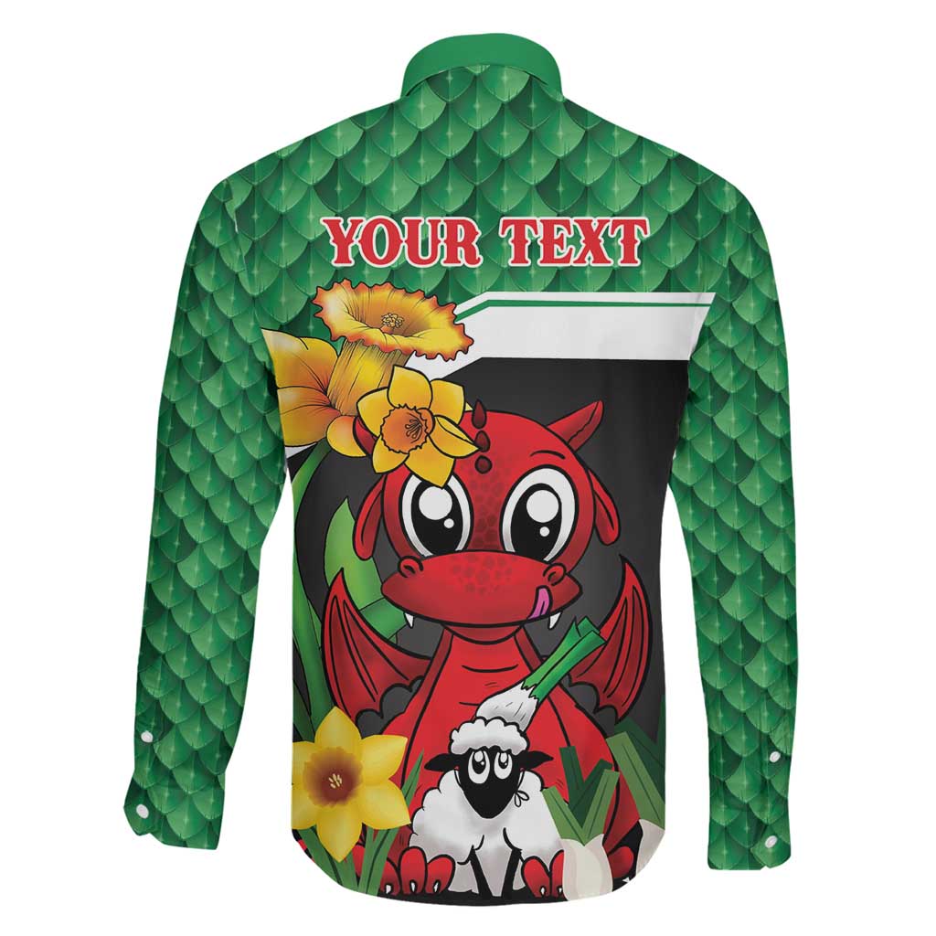 Saint David's Day Personalized Family Matching Off Shoulder Short Dress and Hawaiian Shirt Green Welsh Dragon Daffodil Sheep Leak - Wonder Print Shop