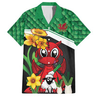 Saint David's Day Personalized Hawaiian Shirt Green Welsh Dragon Daffodil Sheep Leak - Wonder Print Shop