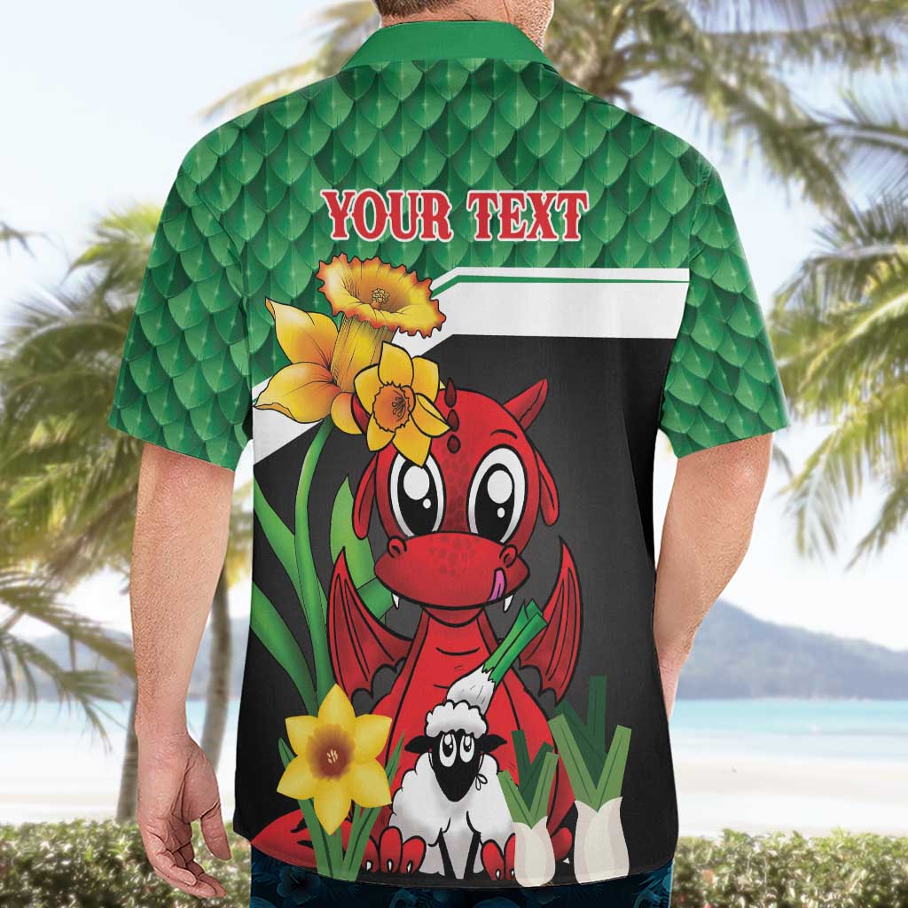Saint David's Day Personalized Hawaiian Shirt Green Welsh Dragon Daffodil Sheep Leak - Wonder Print Shop
