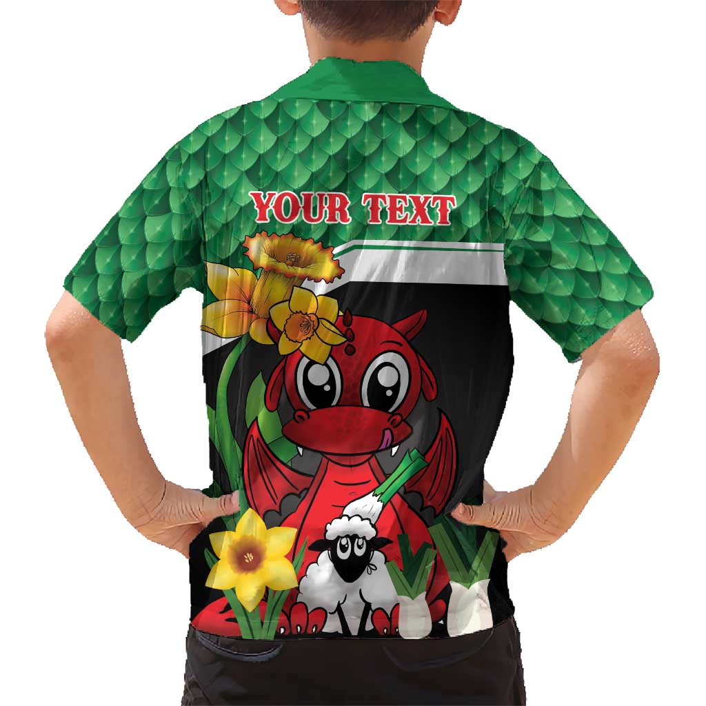 Saint David's Day Personalized Hawaiian Shirt Green Welsh Dragon Daffodil Sheep Leak - Wonder Print Shop