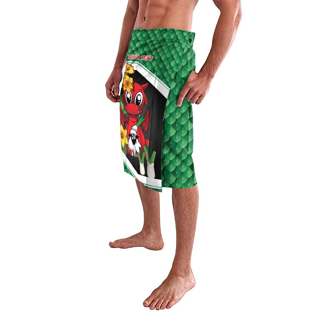 Saint David's Day Personalized Lavalava Green Welsh Dragon Daffodil Sheep Leak - Wonder Print Shop