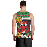 Saint David's Day Personalized Men Tank Top Green Welsh Dragon Daffodil Sheep Leak - Wonder Print Shop