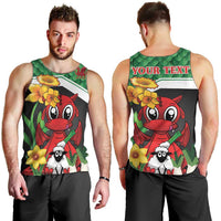 Saint David's Day Personalized Men Tank Top Green Welsh Dragon Daffodil Sheep Leak - Wonder Print Shop