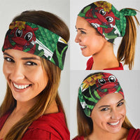 Saint David's Day Neck Gaiter Green Welsh Dragon Daffodil Sheep Leak - Wonder Print Shop