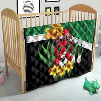 Saint David's Day Quilt Green Welsh Dragon Daffodil Sheep Leak - Wonder Print Shop