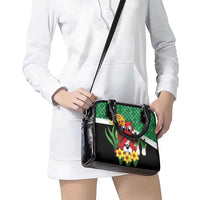Saint David's Day Shoulder Handbag Green Welsh Dragon Daffodil Sheep Leak - Wonder Print Shop
