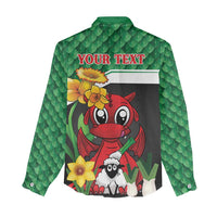 Saint David's Day Personalized Women Casual Shirt Green Welsh Dragon Daffodil Sheep Leak - Wonder Print Shop
