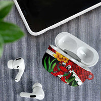 Saint David's Day AirPods Case Red Welsh Dragon Daffodil Sheep Leak - Wonder Print Shop