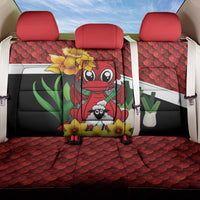 Saint David's Day Back Car Seat Cover Red Welsh Dragon Daffodil Sheep Leak - Wonder Print Shop
