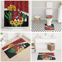 Saint David's Day Bathroom Set Red Welsh Dragon Daffodil Sheep Leak - Wonder Print Shop