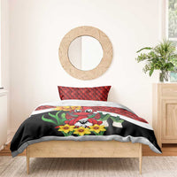 Saint David's Day Bedding Set Red Welsh Dragon Daffodil Sheep Leak - Wonder Print Shop