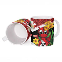 Saint David's Day Personalized Ceramic Mug Red Welsh Dragon Daffodil Sheep Leak - Wonder Print Shop