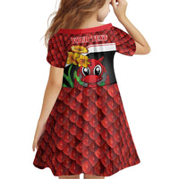 Saint David's Day Personalized Family Matching Tank Maxi Dress and Hawaiian Shirt Red Welsh Dragon Daffodil Sheep Leak - Wonder Print Shop