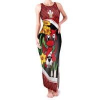 Saint David's Day Personalized Family Matching Tank Maxi Dress and Hawaiian Shirt Red Welsh Dragon Daffodil Sheep Leak - Wonder Print Shop