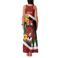 Saint David's Day Personalized Family Matching Tank Maxi Dress and Hawaiian Shirt Red Welsh Dragon Daffodil Sheep Leak - Wonder Print Shop