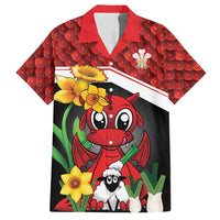Saint David's Day Personalized Hawaiian Shirt Red Welsh Dragon Daffodil Sheep Leak - Wonder Print Shop