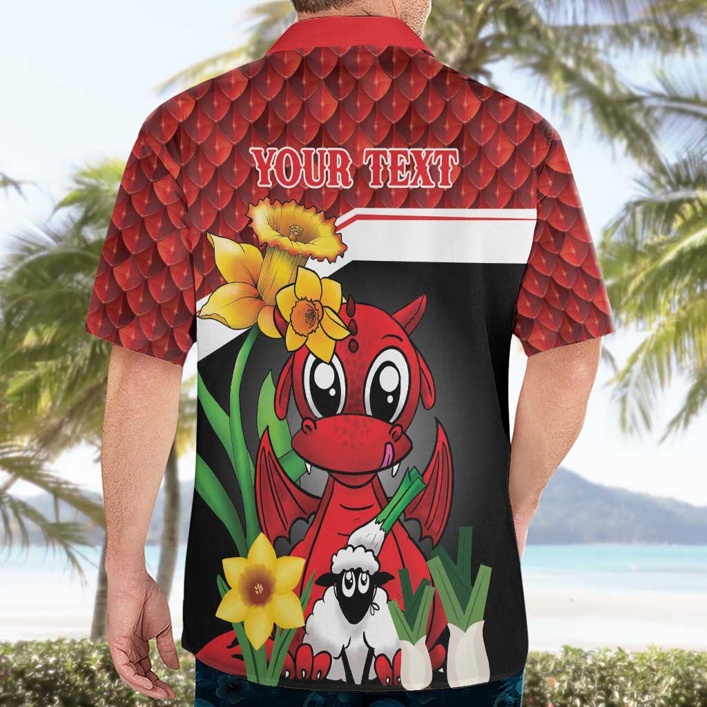 Saint David's Day Personalized Hawaiian Shirt Red Welsh Dragon Daffodil Sheep Leak - Wonder Print Shop