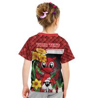 Saint David's Day Personalized Kid T Shirt Red Welsh Dragon Daffodil Sheep Leak - Wonder Print Shop