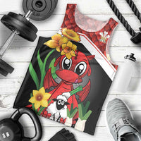 Saint David's Day Personalized Men Tank Top Red Welsh Dragon Daffodil Sheep Leak - Wonder Print Shop