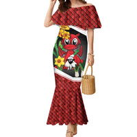 Saint David's Day Personalized Mermaid Dress Red Welsh Dragon Daffodil Sheep Leak - Wonder Print Shop