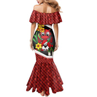 Saint David's Day Personalized Mermaid Dress Red Welsh Dragon Daffodil Sheep Leak - Wonder Print Shop