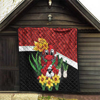 Saint David's Day Quilt Red Welsh Dragon Daffodil Sheep Leak - Wonder Print Shop