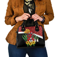 Saint David's Day Shoulder Handbag Red Welsh Dragon Daffodil Sheep Leak - Wonder Print Shop