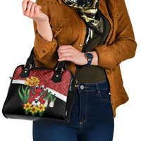 Saint David's Day Shoulder Handbag Red Welsh Dragon Daffodil Sheep Leak - Wonder Print Shop