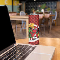 Saint David's Day Personalized Skinny Tumbler Red Welsh Dragon Daffodil Sheep Leak - Wonder Print Shop